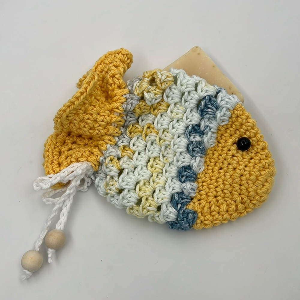 Handmade Fish-Shaped Soap Saver - Picture 2 of 4